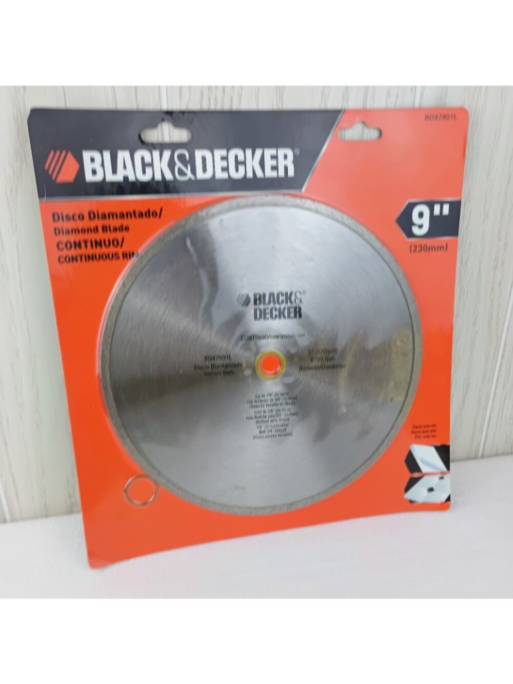 9" Diamond Saw Blade Continuous Rim for Porcelain Tile Granite Marble Stone - Picture 3 of 7